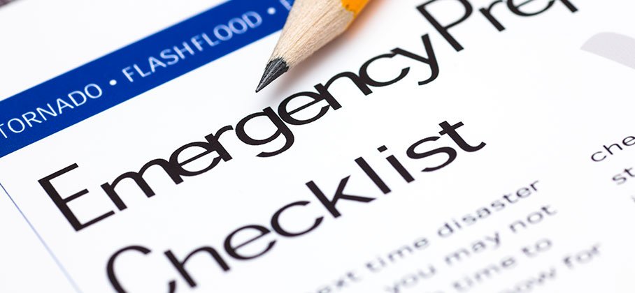 Emergency checklist paper 