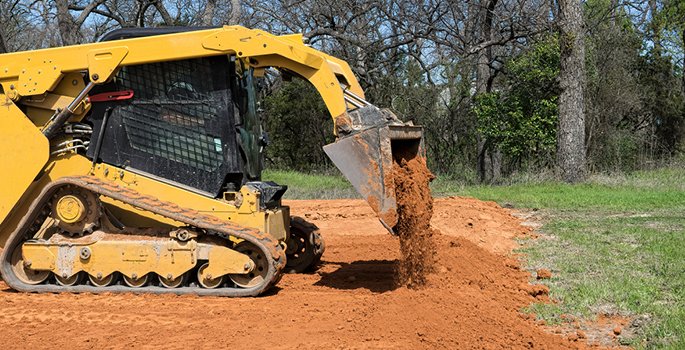 Machinery moving dirt