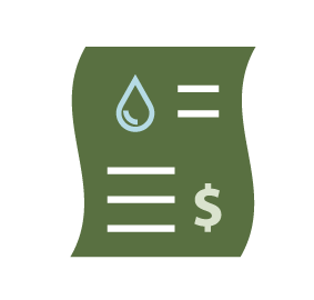 Icon of water bill
